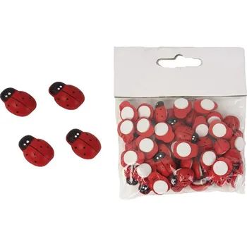 Velikonoční dekorace Berušky nalepovací 48 ks D1989