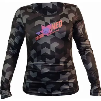 cyklistický dres HAVEN Cyklistický dres s dlouhým rukávem letní - PEARL NEO LONG - černá/růžová