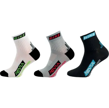 Pánské ponožky Novia Ponožky Sport collection bike 1205 Barva: Bílá, Velikost: 24-25