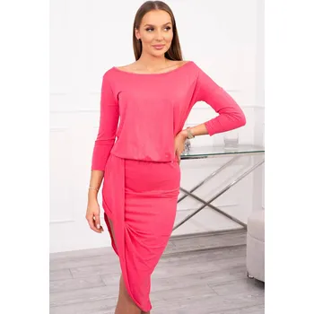 Dámské šaty Kesi Dámské asymetrické šaty Works malinová Univerzální