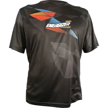 cyklistický dres HAVEN Cyklistický dres s krátkým rukávem - ENERGIZER CRAZY SHORT - černá/červená/modrá