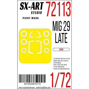 Plastikový model 1/72 Paint mask MiG-29 late (GWH)