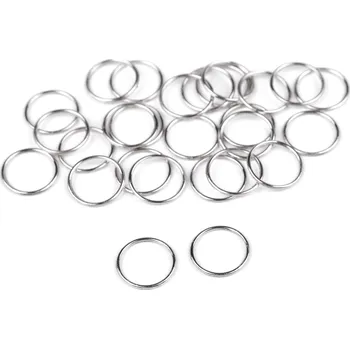 Galanterie Kroužek pratelný Ø6; Ø8; Ø10; Ø12; Ø15 mm, barva 3 (Ø10 mm) nikl