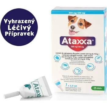 Antiparazitikum pro psa Ataxxa 500 Spot-on Dog M (do 10kg) - VLP