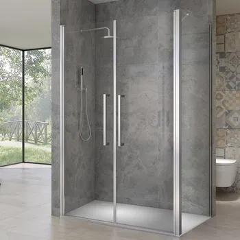 WellMall HANY COMBI 95x80 Čiré Sprchová zástěna obdélníková, skladem