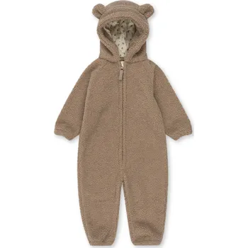 Kojenecká kombinéza Konges Slojd Konges Sløjd Novorozenecká medvídková kombinéza Oxford Tan Velikost: 6 měsíců Konges Sløjd Grizz Teddy Onesie