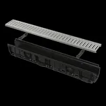 Venkovní žlab 100 mm s plastovým rámem a pozinkovaným roštem „C“ profilu A15