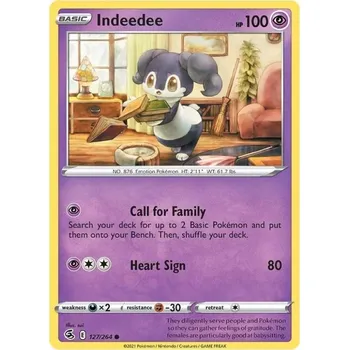 Sběratelská karetní hra Pokémon karta Indeedee 127/264 - Fusion Strike