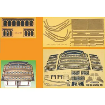 RC model letadla Mantua Model Gravírované díly dřevo: HMS Victory 1:78