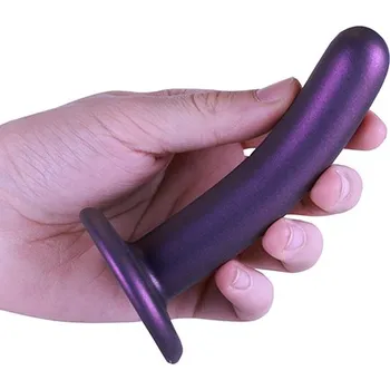 Dildo Ouch! Smooth Silicone G-Spot Dildo 5"/12cm Purple