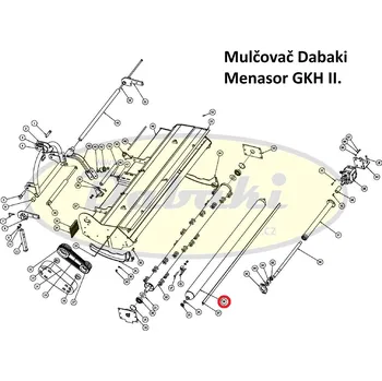 Mulčovač 1 - 28 - zadní válec mulčovače GKH 240
