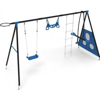 Dětské hřiště 4iQ Group Dětské kovové hřiště ALLAN II modrý