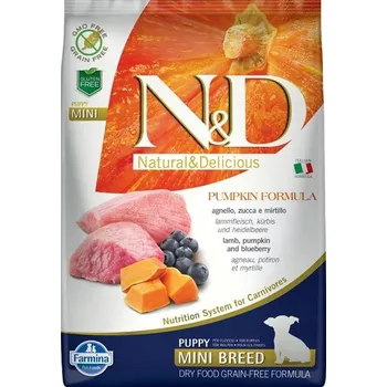 Krmivo pro psa N&D PUMPKIN Dog GF Lamb & Blueberry Puppy Mini 7 kg
