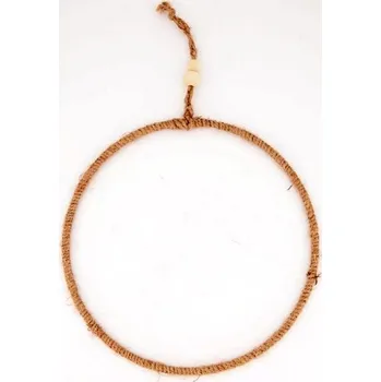 Obal na květináč Kovový kruh s jutou na lapač snů - 38 cm