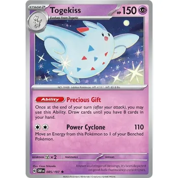 Sběratelská karetní hra Togekiss 085/197 - Obsidian Flames Typ karty: Holo