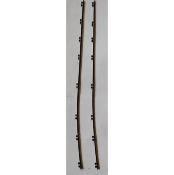 Lišta karosérie 2x lišta předního nárazníku pravá levá originál Citroen Peugeot 7452A2 voz. P. 206 MK II