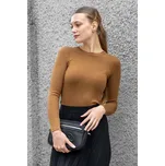 Jacqueline de Yong JDY dámský jednobarevný svetřík Plum hnědý Velikost: L