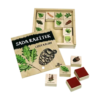 Dětské razítko RAZÍTKA 16 Ks - listy a plody DE