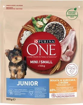 Krmivo pro psa Purina One Dog Junior Mini/Small Chicken/Rice 800 g