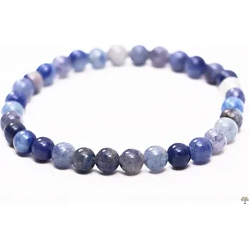 Náramek Magieprirody.cz Náramek Křemen modrý - 6 mm kuličky #528 - z přírodních kamenů