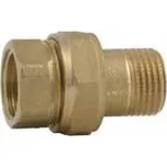 Šroubení přímé mosazné s plochým těsněním 1/2"