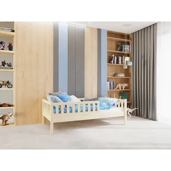 Dětská postýlka Dětská postel Lilly Plus 2 se snímatelnou zábranou - 80 x 160 cm