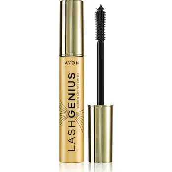 Řasenka Avon Lash Genius Multitask & Multiply řasenka pro objem, natočení a oddělení řas 5 v 1 odstín Blackest Black 10 ml