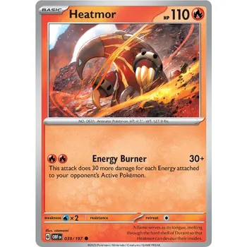 Karetní hra Heatmor 039/197 - Obsidian Flames Typ karty: Non-Holo