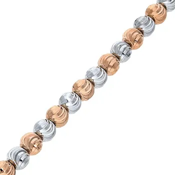 Módní doplněk Goldstore Stříbrný náramek červené rhodium Váha: 6.23 g, Délka: 17-20 cm