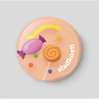 Magnetická kreslící tabulka Sladkosti - plánovací magnetka