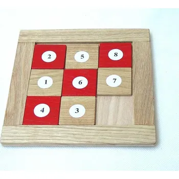 Hlavolam Česká dřevěná hračka Dřevěná didaktická hračka čísla