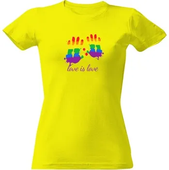 Dámské tričko Tričko s potiskem Tričko Love is love dámské