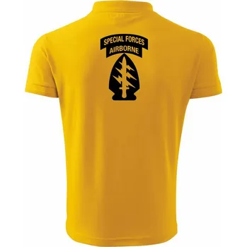 Pánská košile Airbone Special Forces - Polokošile pánská Pique Polo 203 - 5XL ( Žlutá )