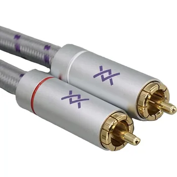 Audio kabel XLO DNA 1A RCA 0,5m (Linkový RCA audio kabel (nesymetrický stereo pár) 1/0,32 opletení vodičů z bezkyslíkaté mědi na PVC obalu (7 mm).)