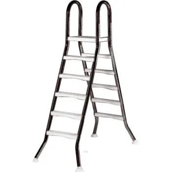 Bazénové schůdky Žebřík EEP, 5+5 stupňů, AISI 304 (pro nezapuštěné bazény, hl. 1,5m)