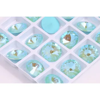 Dětské navlékací korálky Rivoli 16 mm - Aquamarine č. 403