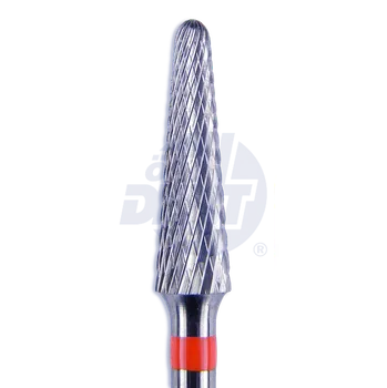 Fréza jemná tvrdokovová fréza Cross Cut - potažená, kónus, zaoblený | do násadce | 500 104 194 140B 040