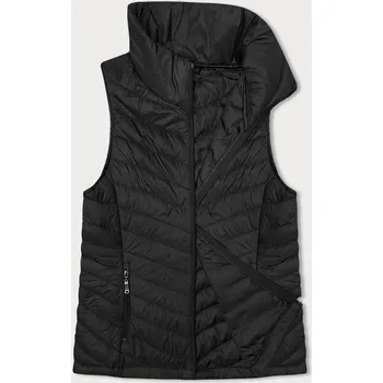 Dámská vesta Tenká černá dámská prošívaná vesta se stojáčkem (16M9063-392) odstíny černé L (40)