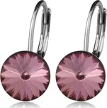 NUBIS® Ocelové náušnice s krystaly Swarovski® ANTIQUE PINK - NBS08-AP