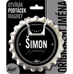 Otvírák na pivo, podtácek se jménem ŠIMON V.I.P.