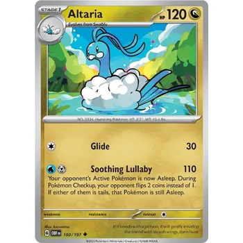 Karetní hra Altaria 160/197 - Obsidian Flames Typ karty: Non-Holo
