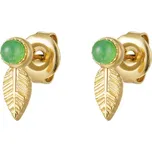 ORNAMENTI Pozlacené náušnice Mini Leaf gold