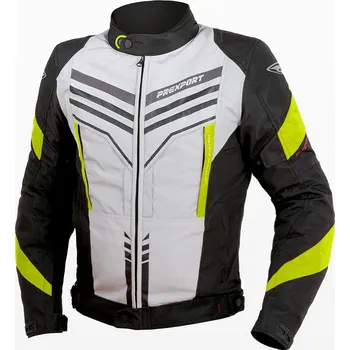 Moto bunda PREDATOR LADY - dámská šedá textilní moto bunda PREXPORT - 44 M