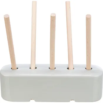 miska pro malé zvíře Trixie koryto na krmivo z keramiky a dřeva