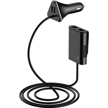 Autolékárnička Car Commerce 42685 USB nabíječka se 4 porty a prodlužovacím kabelem 12/24V 2x 2400 mA