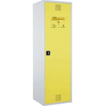 Certifikovaná uzamykatelná skříň – žlutá