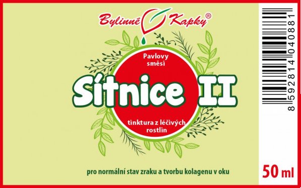 Bylinné kapky s.r.o. Oční sítnice II - bylinné kapky (tinktura) 50 ml