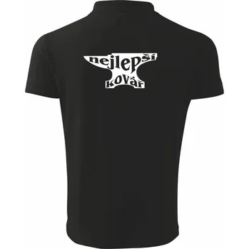 Pánská košile Nejlepší kovář - Polokošile pánská Pique Polo 203 - 5XL ( Černá )