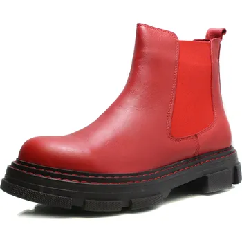 Dámská zimní obuv DÁMSKÉ KOTNÍKOVÉ BOTY WILD 138-9801-9801 ČERVENÁ Barva: Červená, Velikost: 40