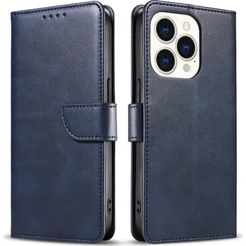 Pouzdro na mobilní telefon Kožené flip pouzdro kniha pro iPhone iPhone 13 Barva: Tmavě modrá
